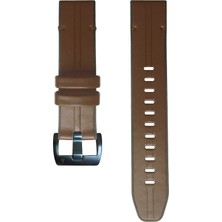 Daart Garmin Quickfit 22MM Pu Deri Kaplamalı Silikon Bant Ayarlanabilir Saat Kayışı (Yurt Dışından)