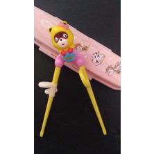 Rainbow Sevimli Ayıcık Figürlü Eğitici Çocuk Chopstick Kutulu