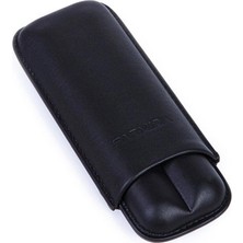 Parmida Deri Puro Kılıfı/seyahat Humidoru Ikili - Siyah
