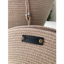 Double Knot Design Bailey 2li Takım Plaj Çantası , El Çantası Clutch, Totebag, Kadın Çanta, Yazlık, Hediyelik, hasır Jüt Tress