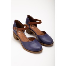 Analin Shoes Kadın Deri Bilekten Bağlı Sandalet 2888 Sandalet Mulled/mor 39