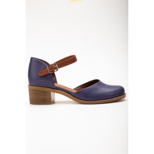 Analin Shoes Kadın Deri Bilekten Bağlı Sandalet 2888 Sandalet Mulled/mor 39