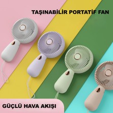 Robeve Mini Vantilatör Şarjlı Yüksek Fan Gücü Vantilatör Işıklı Fan Işıklı Vantilatör Klima Soğutucu Taşınabilir Şarjlı Fan Vantilatör