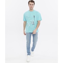 Glendi Oversize Baskılı Tişört