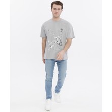 Glendi Oversize Baskılı Tişört