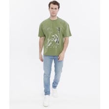 Glendi Oversize Baskılı Tişört