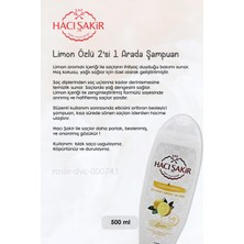 Hacı Şakir 11 Al 10 Öde Hacı Şakir Limon 2si 1 Arada Şampuan Canlandırıcı 500 ml ve Rosıe