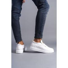 Mevese Hippo Bağcıksız Cilt Erkek Günlük Sneaker Ayakkabı Bt Beyaz