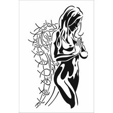 Stencil Sarayi Boyama Şablon Figür - 4124