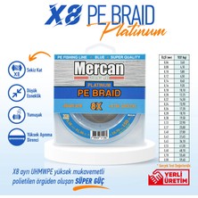 Mercan Pe Örgü Platinum X8 Mavi Ip 150m Misina