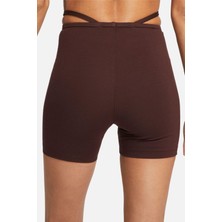 Nike Sportswear Everyday Modern 5 Inch Biker Shorts Kadın Tayt Şort Kahverengi