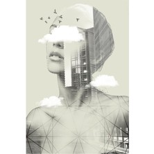 Jeronkarji Up Town Facet Iı Tablo Ahşap Poster Dekoratif