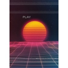 Jeronkarji Dijital Gün Batımı Tablo Ahşap Poster Dekoratif