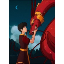 Jeronkarji Zuko ve Dragon Tablo Ahşap Poster Dekoratif
