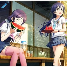 Jeronkarji Aşk Canlı! Okul Idol Projesi - Güneşli Yaz Günü Tablo Ahşap Poster Dekoratif