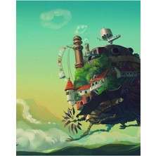 Jeronkarji Anime Film Manzara Tablo Ahşap Poster Dekoratif