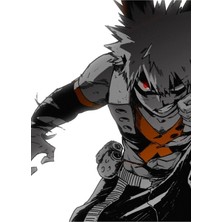 Jeronkarji My Hero Academia - Bakugo Katsuki 4 Tablo Ahşap Poster Dekoratif