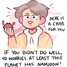 Jeronkarji Endişe Yok Bu Gezegende Namjoon Var! Tablo Ahşap Poster Dekoratif