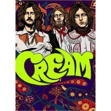 Jeronkarji Krem Bant, Clapton Tablo Ahşap Poster Dekoratif