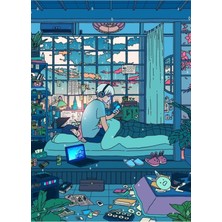 Jeronkarji Yağmurlu Sabah Tablo Ahşap Poster Dekoratif