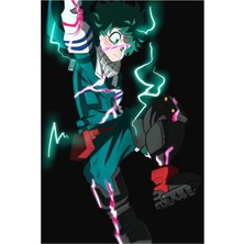 Jeronkarji Izuku Midoriya Yükselen Zıplayan Kahramanlar (My Hero Academia) Tablo Ahşap Poster Dekoratif