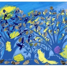 Jeronkarji Ormanda Bir Gece Tablo Ahşap Poster Dekoratif