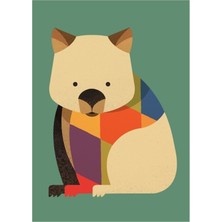 Jeronkarji Merhaba Wombat Tablo Ahşap Poster Dekoratif