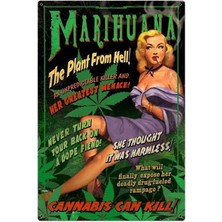 Jeronkarji Reefer Çılgınlığı Tablo Ahşap Poster Dekoratif