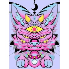 Jeronkarji Canavar Bobcat Yavru Kedi Tablo Ahşap Poster Dekoratif