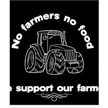 Jeronkarji Çiftçiye Destek (Traktör) Tablo Ahşap Poster Dekoratif