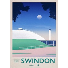 Jeronkarji Swindon'u Ziyaret Edin - Seyahat Posteri - Oasis Tablo Ahşap Poster Dekoratif