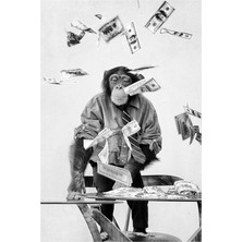 Jeronkarji Monkey Enterprise Tablo Ahşap Poster Dekoratif