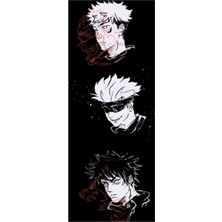 Jeronkarji Jujutsu Trio Jujutsu Kaisen Büyücülük Dövüşü Tablo Ahşap Poster Dekoratif