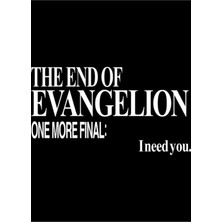 Jeronkarji Neon Genesis Evangelion - Sana Ihtiyacım Var. Tablo Ahşap Poster Dekoratif