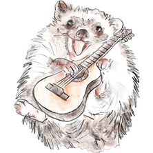 Jeronkarji Gitar Çalanmeme Etiket Tasarımı Tablo Ahşap Poster Dekoratif