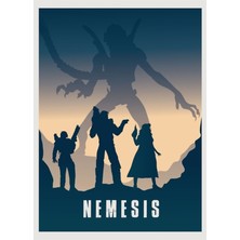 Jeronkarji Nemesis Masa Oyunu - Minimalist Seyahat Poster Tarzı - Oyun Sanatı Tablo Ahşap Poster Dekoratif
