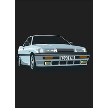 Jeronkarji Nissan Sunny Tablo Ahşap Poster Dekoratif