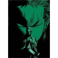 Jeronkarji Tek Parça Roronoa Zoro Tablo Ahşap Poster Dekoratif
