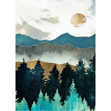 Jeronkarji Orman Sisi Tablo Ahşap Poster Dekoratif