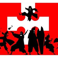 Jeronkarji Fire Force Team 8 Tablo Ahşap Poster Dekoratif