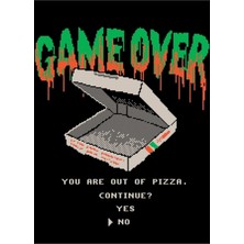 Jeronkarji Pizzanızın Tablo Ahşap Poster Dekoratif Bitti