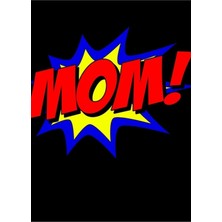 Jeronkarji Süper Kahraman Anne Anneler Günü Hediyesi Ahşap Poster Dekoratif