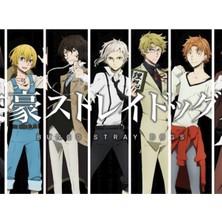 Jeronkarji Bungou Sokak Köpekleri - Anime Tablo Ahşap Poster Dekoratif