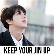 Jeronkarji Jin'inizi Ayakta Tutun (Kim Seok-Jin Bts) Tablo Ahşap Poster Dekoratif KOD364