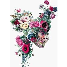 Jeronkarji Skull Vıı Tablo Ahşap Poster Dekoratif