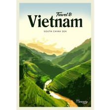 Jeronkarji Vietnam Tablo Ahşap Poster Dekoratif