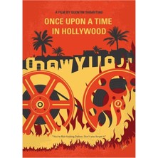 Jeronkarji NO1120 My Once Upon A Time In Hollywood Tablo Ahşap Poster Dekoratif