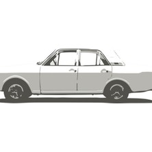 Jeronkarji Ford Cortina Mk2 Klasik Tablo Ahşap Poster Dekoratif