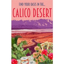 Jeronkarji Calico Çölü Seyahat Posteri Tablo Ahşap Poster Dekoratif