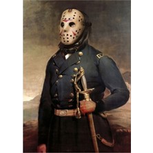 Jeronkarji Jason Voorhees 13. Cuma Tablo Ahşap Poster Dekoratif